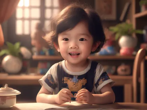 孩子多嘴是快樂的表現，家里有愛的象征